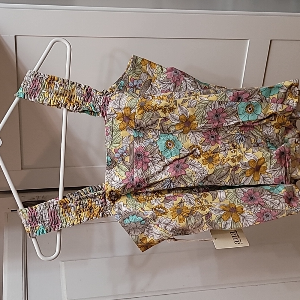 5/20-New with tags, ANA flowered tank top